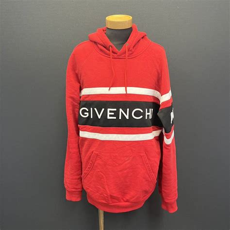 givenchy bmj02l3y3p|GIVENCHY Men's Hoodie Bmj02L3Y3P Contrast Stripe Logo .